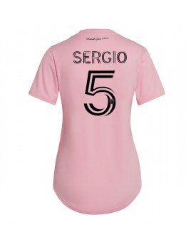 Ženski Nogometna dresi replika Inter Miami Sergio Busquets #5 Domači 2023-24 Kratek rokav